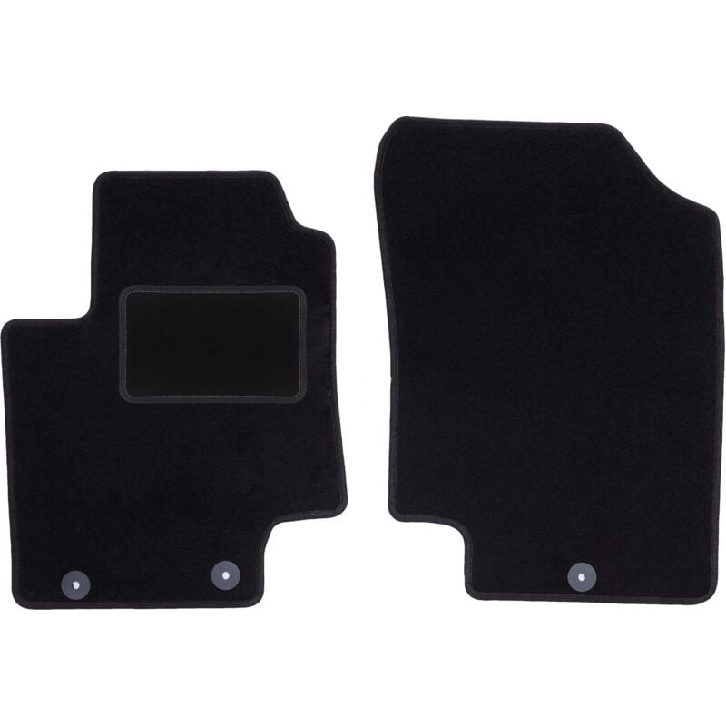 foto del prodotto tappetini anteriori neri per kia rio ii de hatchback 2005 2011 