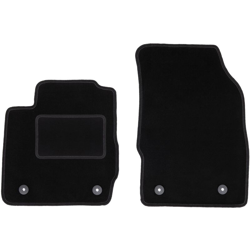 foto del prodotto tappetini anteriori neri per mazda 2 ii hatchback 2007 2015 