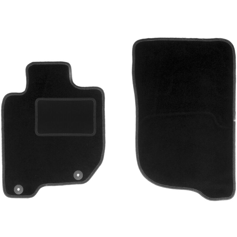 foto del prodotto tappetini anteriori neri per mitsubishi l200 iv pick up 2006 2015 