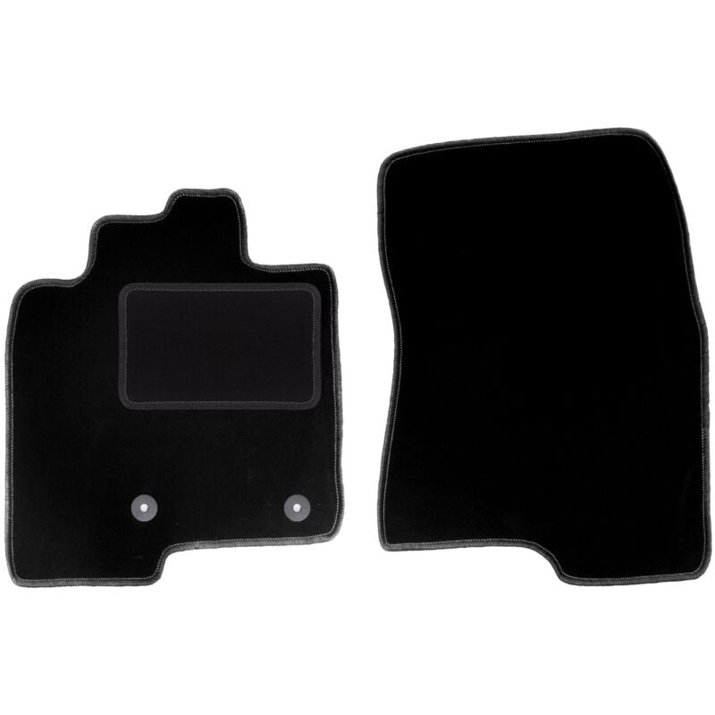 foto del prodotto tappetini anteriori neri per mitsubishi pajero iv lungo 2006 2018 