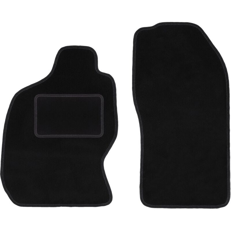 foto del prodotto tappetini anteriori neri per nissan patrol y61 gu gr off road 1998 2004 