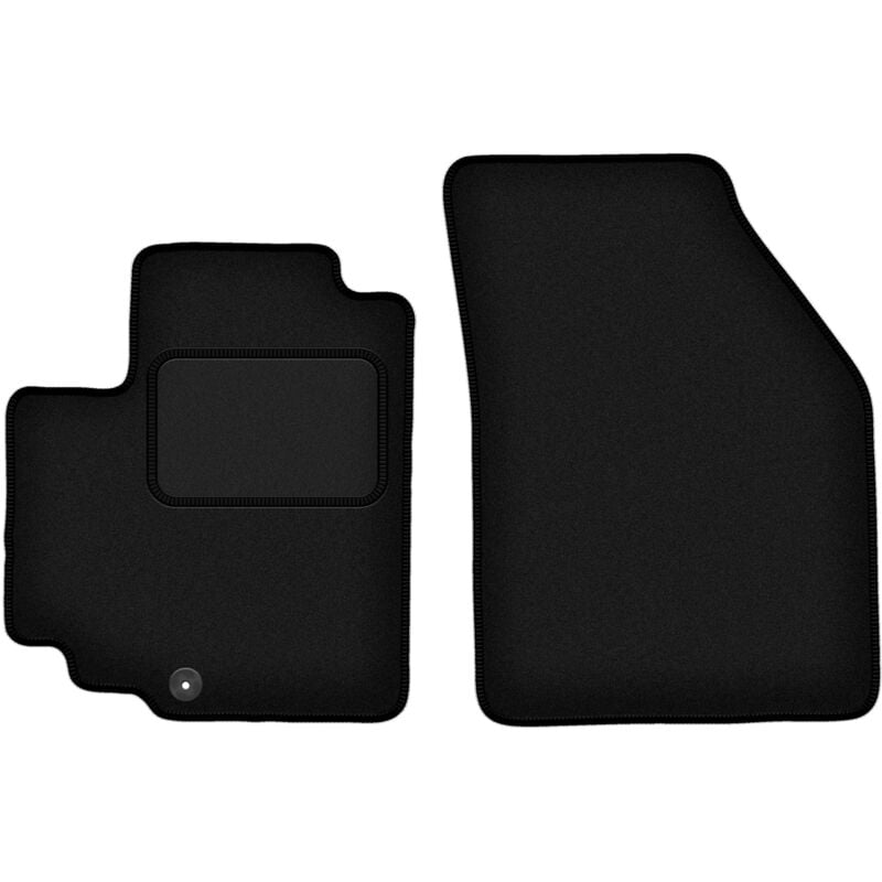 foto del prodotto tappetini anteriori neri per nissan pixo hatchback 2008 2013 