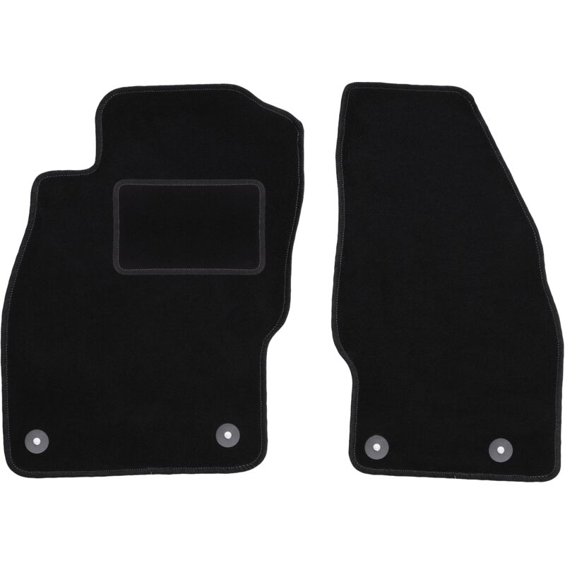 foto del prodotto tappetini anteriori neri per opel adam hatchback 2012 