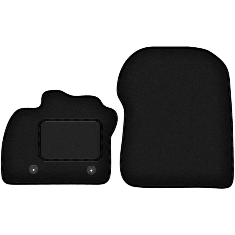 foto del prodotto tappetini anteriori neri per renault zoe hatchback 2013 