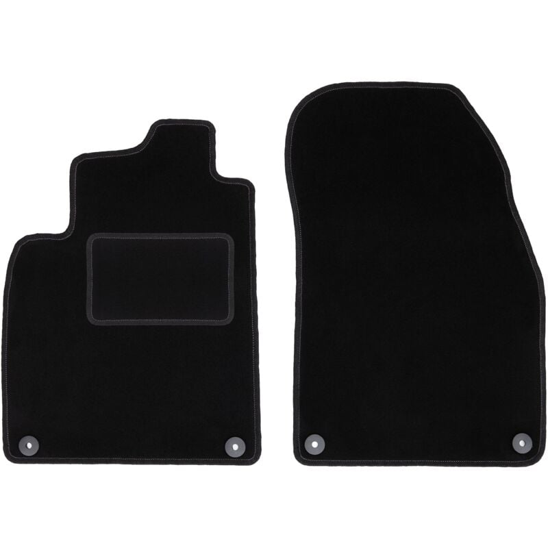 foto del prodotto tappetini anteriori neri per saab 9 3 ii y3sf station wagon, berlina 2002 2014 
