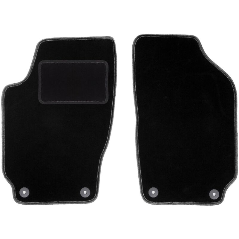 foto del prodotto tappetini anteriori neri per skoda fabia i hatchback, berlina, station wagon 1999 2007 