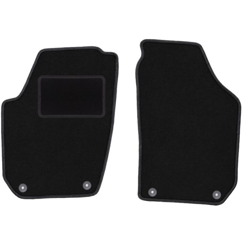 foto del prodotto tappetini anteriori neri per skoda fabia ii hatchback, station wagon 2007 2014 