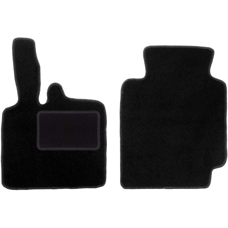 foto del prodotto tappetini anteriori neri per smart fortwo i con zampa 1998 2007 