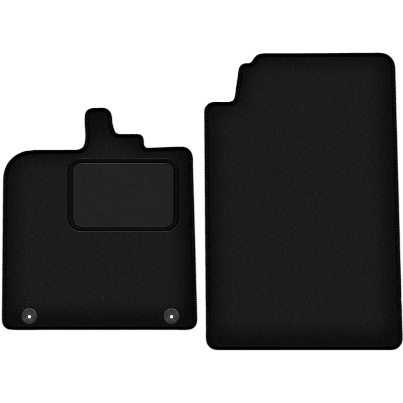 foto del prodotto tappetini anteriori neri per smart fortwo ii hatchback 2007 2014 