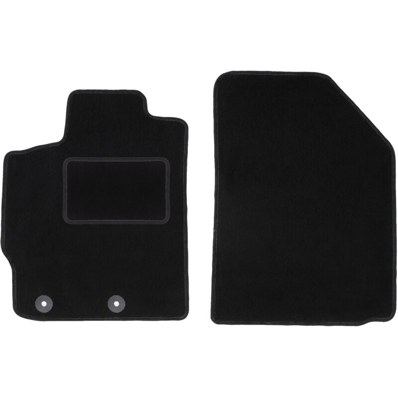 foto del prodotto tappetini anteriori neri per toyota yaris ii hatchback 2005 2011 