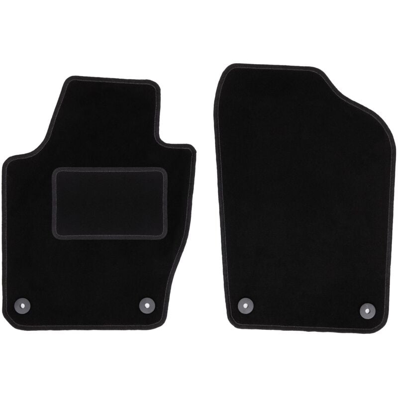 foto del prodotto tappetini anteriori neri per volkswagen polo v hatchback 2009 2017 