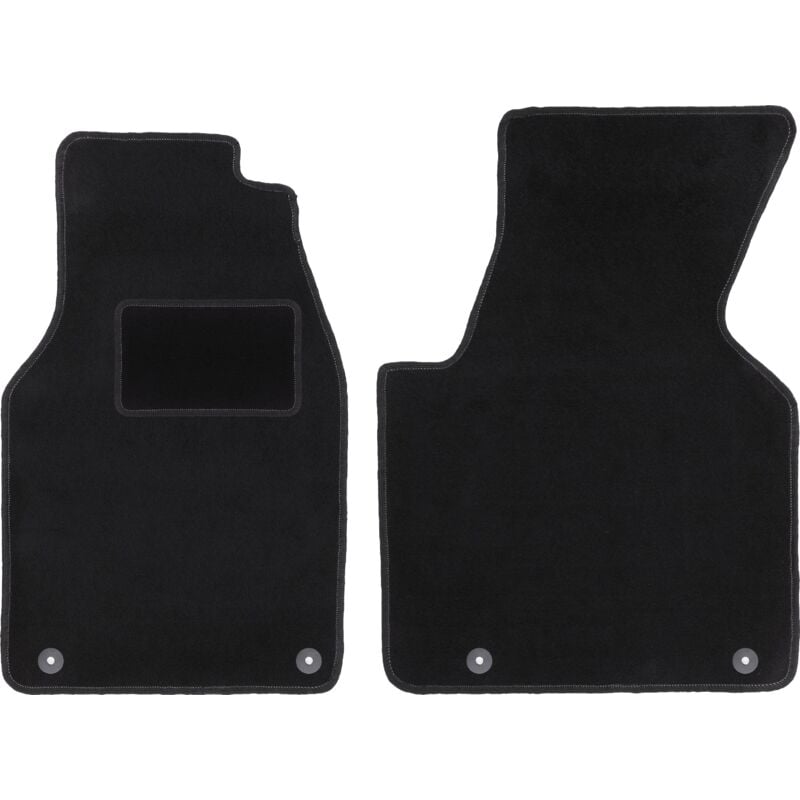 foto del prodotto tappetini anteriori neri per volkswagen transporter t4 multivan furgone per consegne 1993 2001 