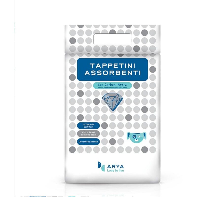 foto del prodotto tappetini assorbenti con carboni attivi 60x90 40pz arya