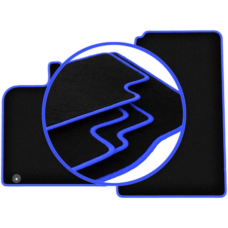 foto del prodotto tappetini auto carlux blue per smart fortwo ii hatchback 2007 2014 