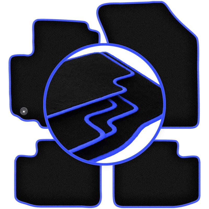 foto del prodotto tappetini auto carlux blue per suzuki swift iv hatchback 2005 2010 