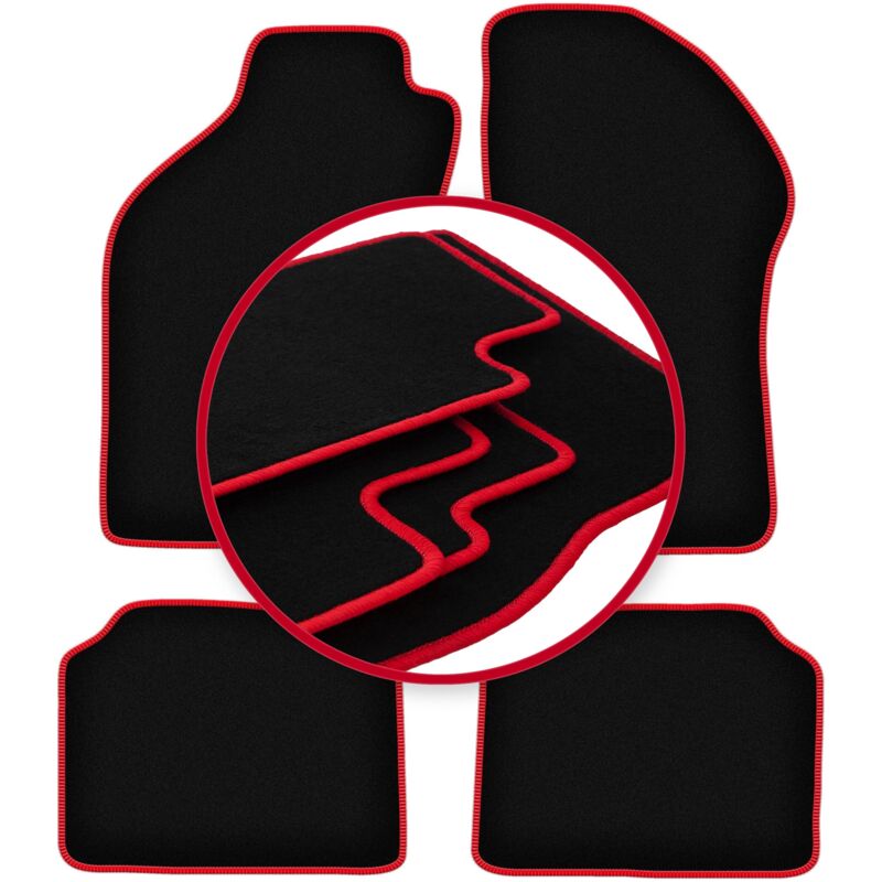 foto del prodotto tappetini auto carlux red per alfa romeo 146 hatchback 1994 2001 