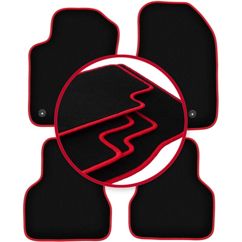 foto del prodotto tappetini auto carlux red per alfa romeo giulietta hatchback 2010 2020 
