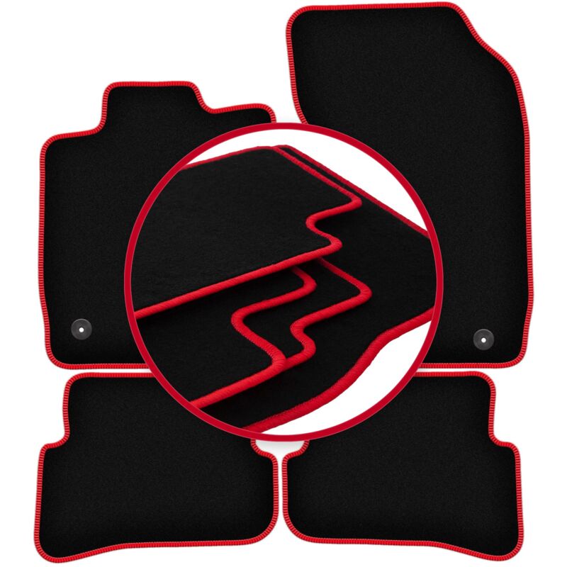 foto del prodotto tappetini auto carlux red per audi a1 8x hatchback 2010 