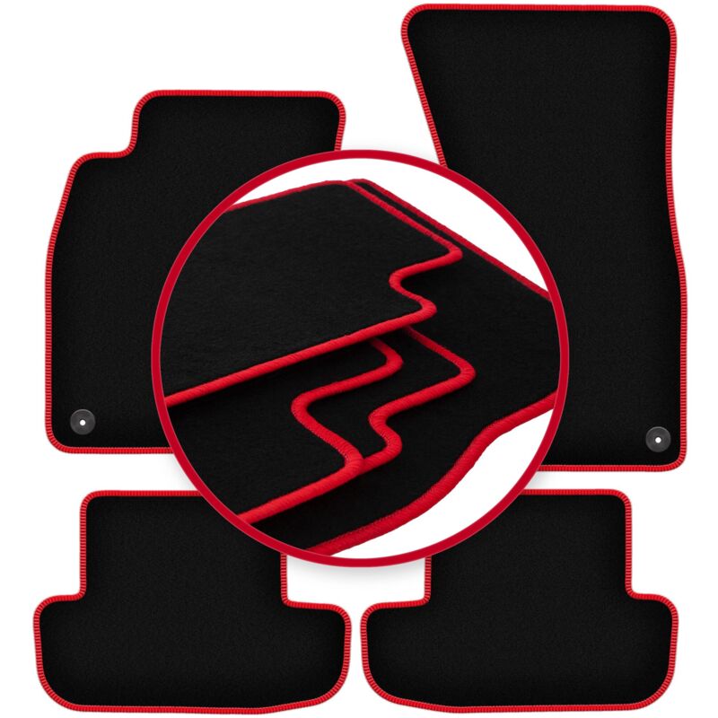 foto del prodotto tappetini auto carlux red per audi a5 8t coup 2008 2018 