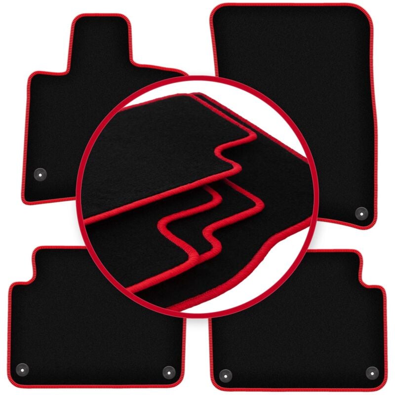 foto del prodotto tappetini auto carlux-red per audi q7 i 4l suv 2005-2015