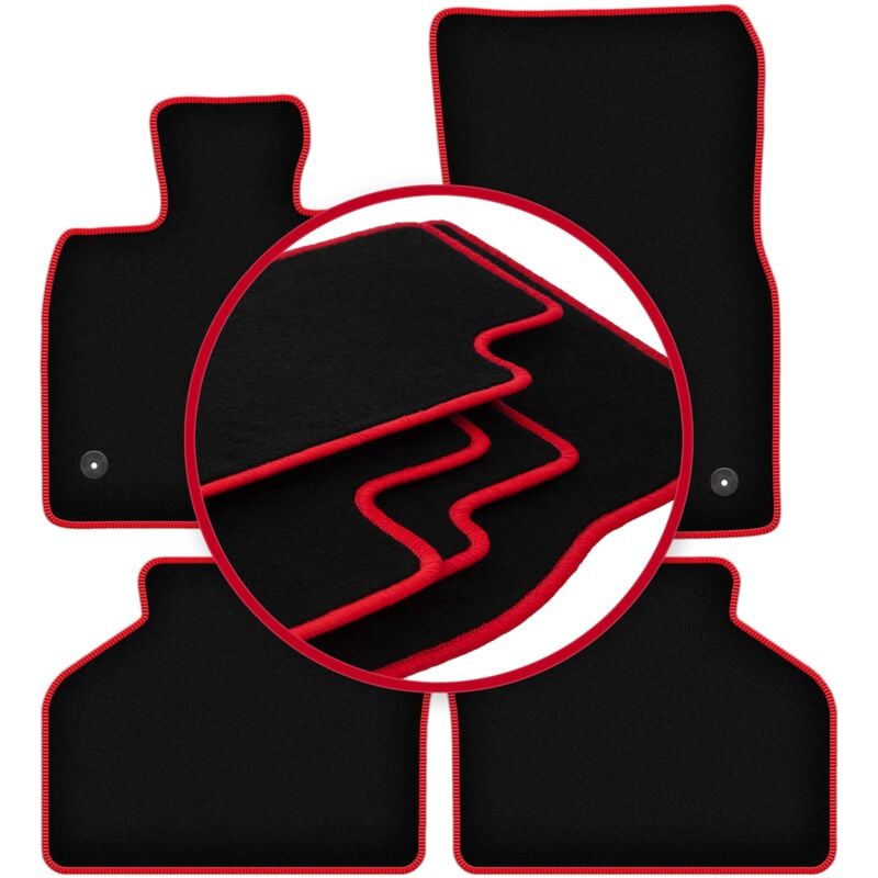 foto del prodotto tappetini auto carlux red per bmw gt f07 fl gt 2013 2018 