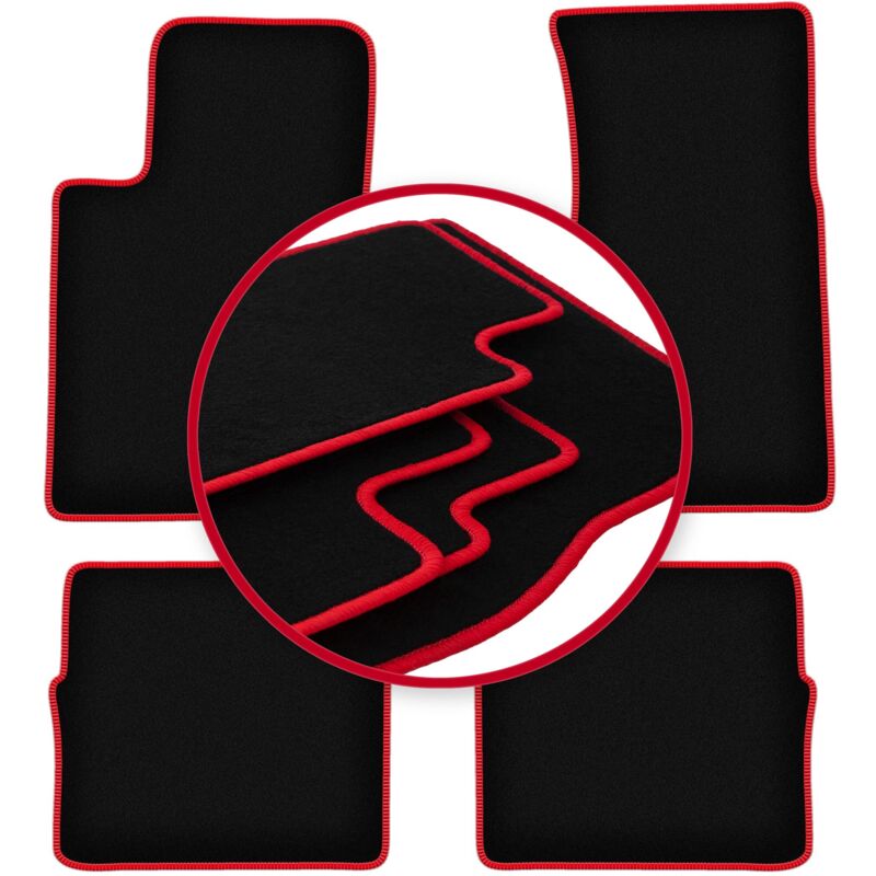 foto del prodotto tappetini auto carlux red per cadilac srx 0 2004 2010 