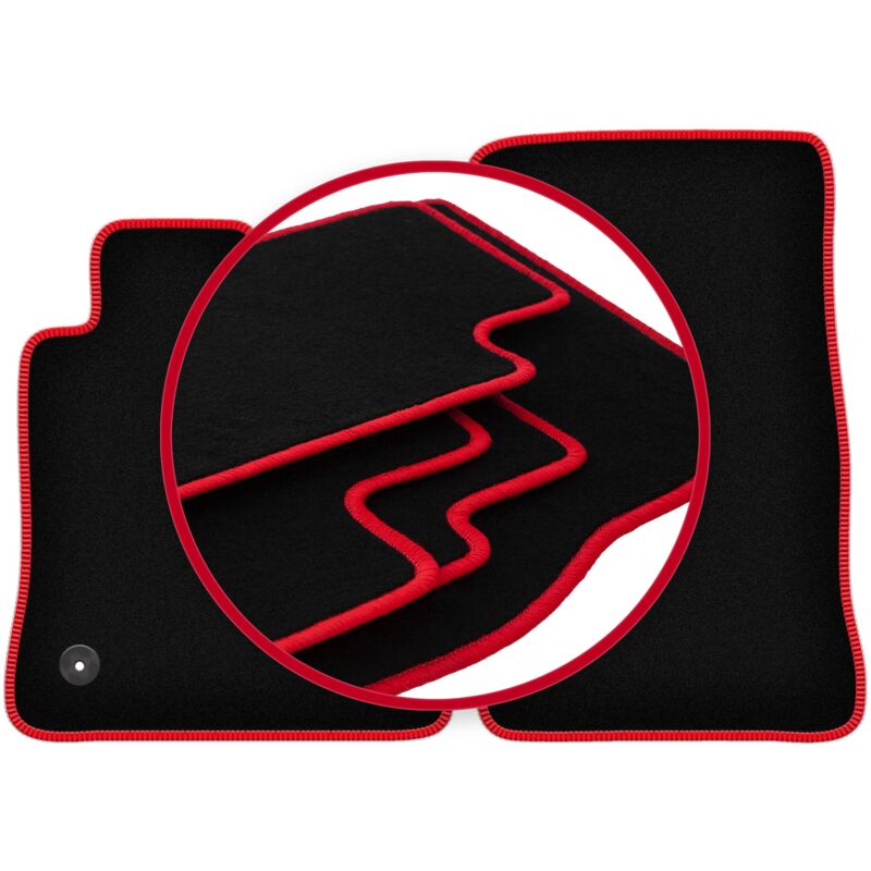 foto del prodotto tappetini auto carlux red per chevrolet camaro vi coup 2015 2020 