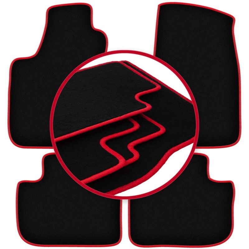 foto del prodotto tappetini auto carlux red per chrysler 300c berlina, station wagon, touring 2004 2010 