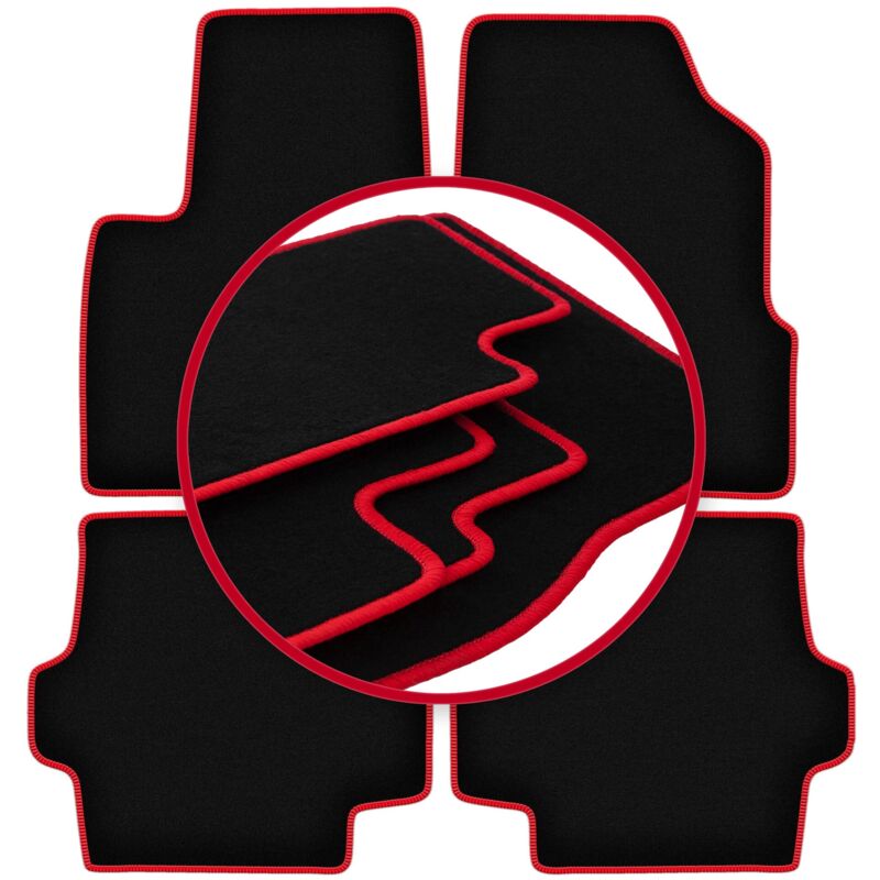 foto del prodotto tappetini auto carlux red per chrysler pacifica touring suv 2003 2008 