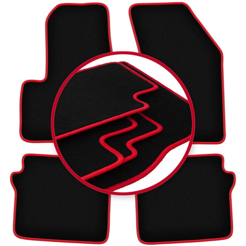 foto del prodotto tappetini auto carlux red per chrysler sebring iii berlina 2007 2010 