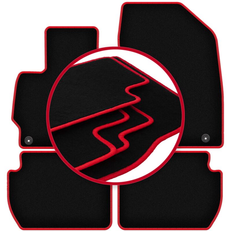 foto del prodotto tappetini auto carlux red per citroen c crosser crossover 2007 2012 