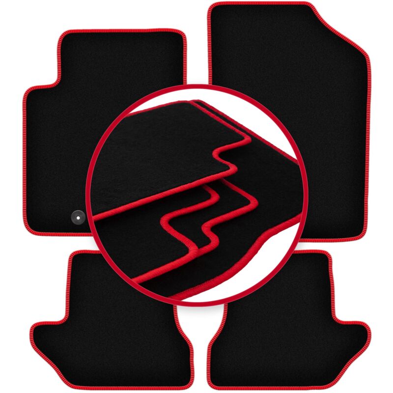 foto del prodotto tappetini auto carlux red per citroen c3 pluriel cabrio 2003 2010 