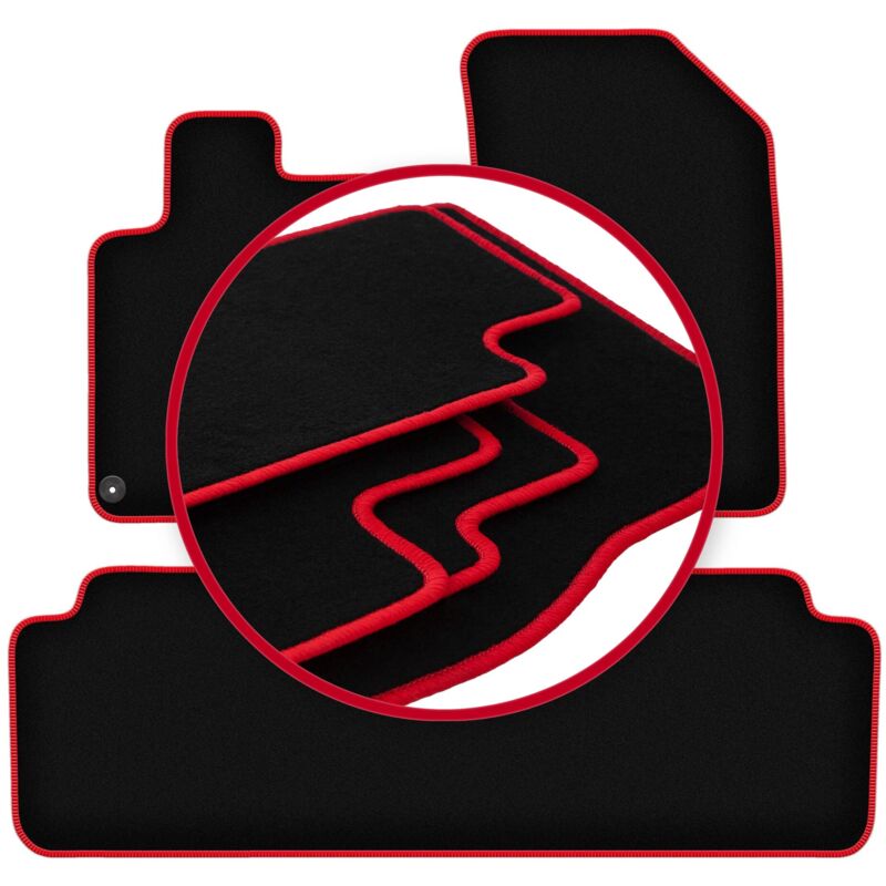 foto del prodotto tappetini auto carlux red per citroen c5 i station wagon, berlina 2001 2008 