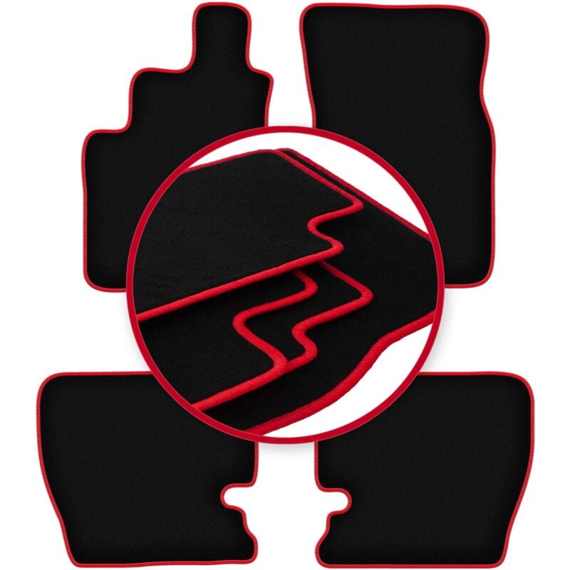 foto del prodotto tappetini auto carlux red per daewoo musso suv 1993 2005 