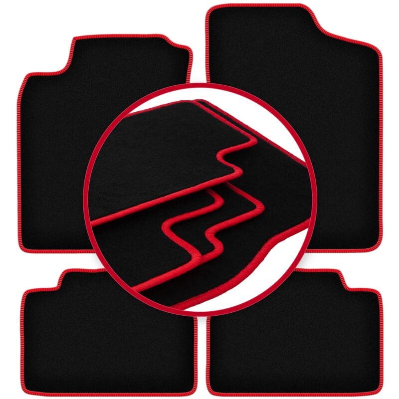 immagine 0 del prodotto tappetini auto carlux red per daihatsu charade hatchback 1994 2000 