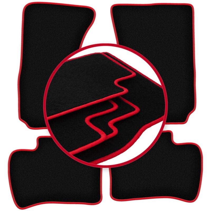 foto del prodotto tappetini auto carlux red per daihatsu terios i suv 1997 2005 