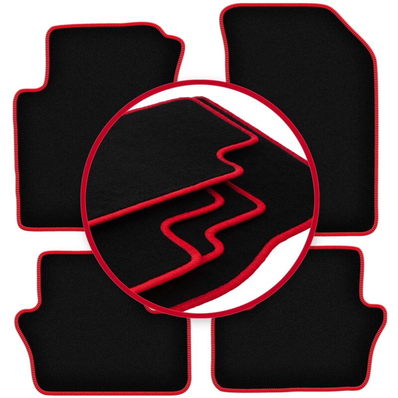 foto del prodotto tappetini auto carlux red per dodge caliber hatchback 2006 2011 
