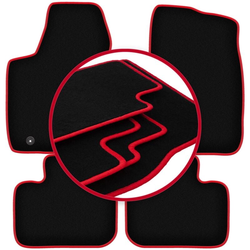 foto del prodotto tappetini auto carlux red per dodge charger ld coup 2011 2020 