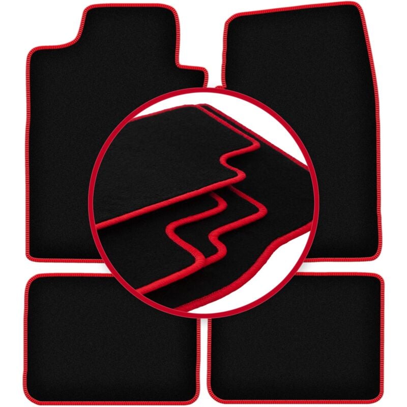 foto del prodotto tappetini auto carlux red per dodge durango i suv 1997 2003 