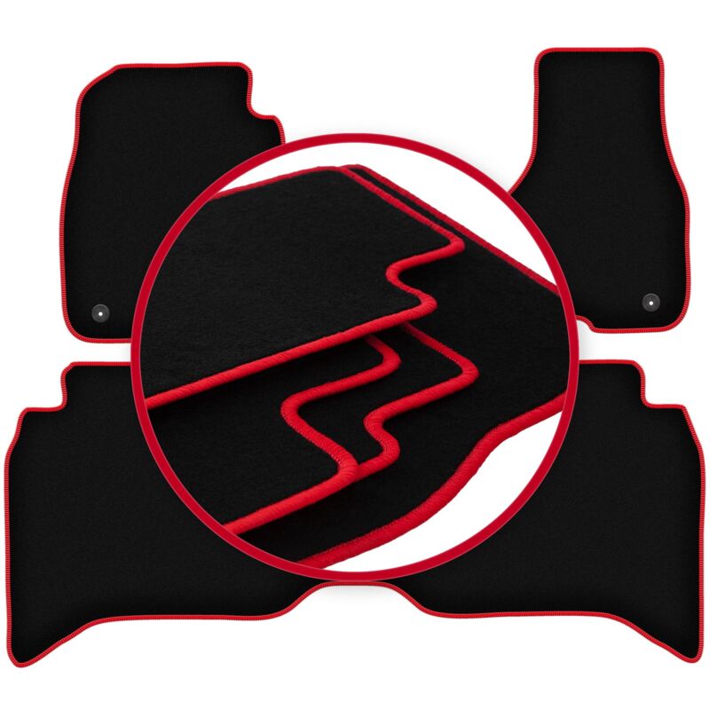 foto del prodotto tappetini auto carlux red per dodge ram ds dj 1500 pick up 2012 2020 