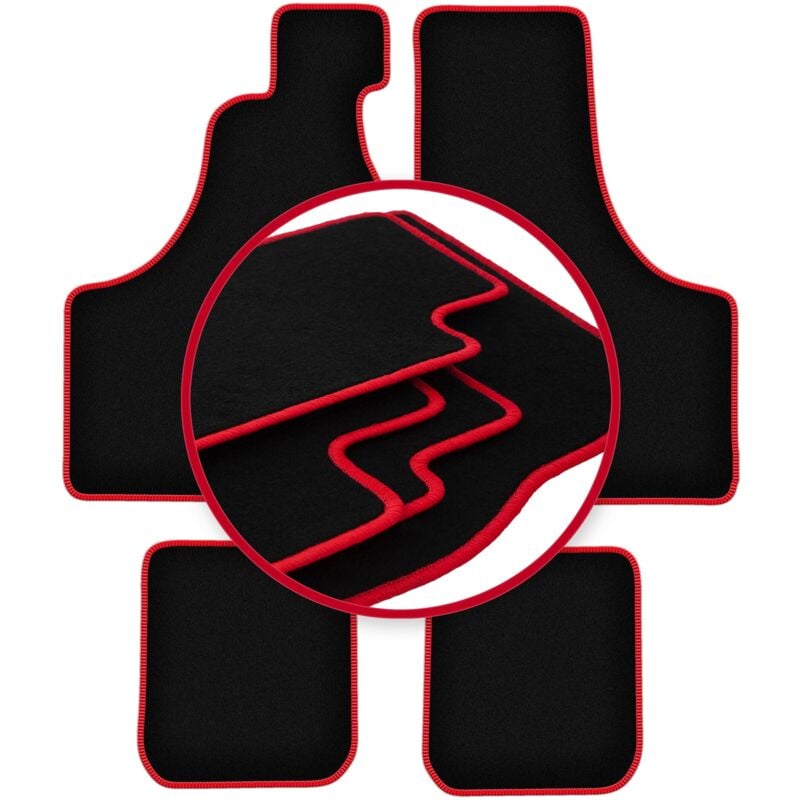 foto del prodotto tappetini auto carlux red per fiat 126p n a 1973 2001 
