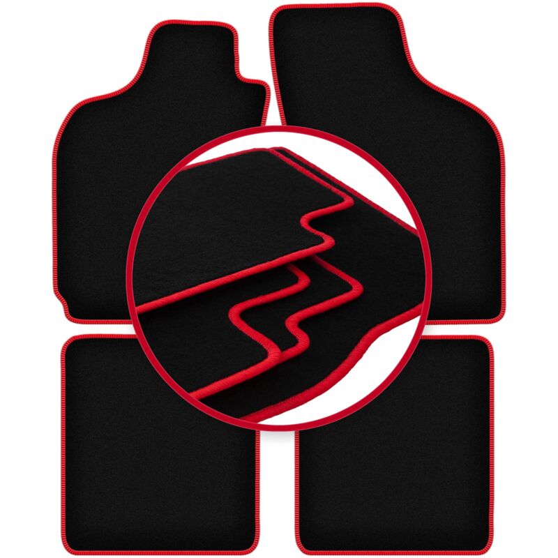 foto del prodotto tappetini auto carlux red per fiat albea berlina 2002 2010 