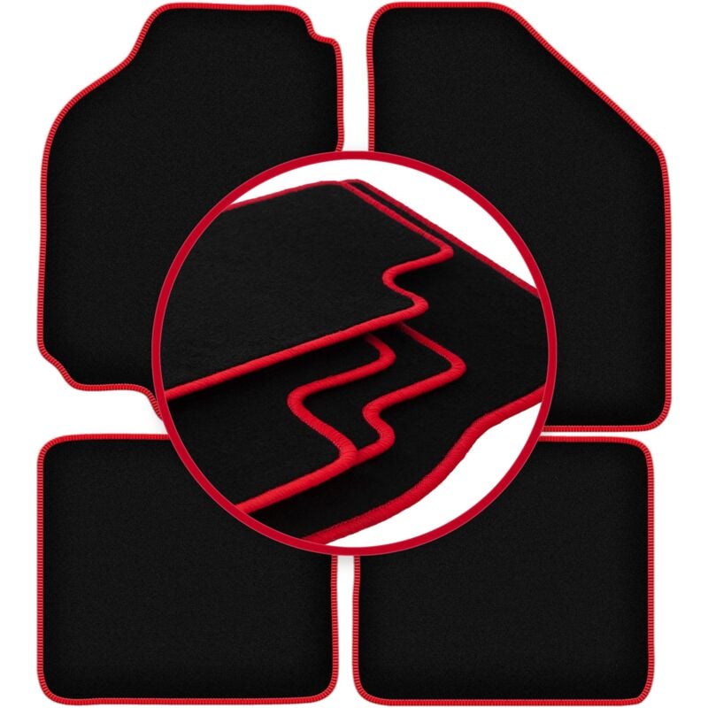 foto del prodotto tappetini auto carlux red per fiat brava berlina 1995 2001 