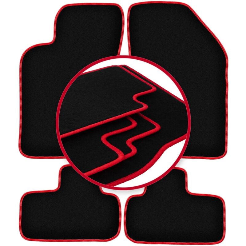 foto del prodotto tappetini auto carlux red per fiat coupe i coup 1994 2000 
