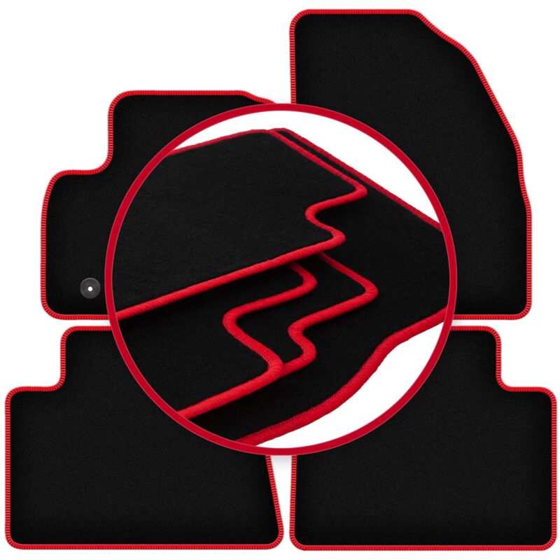 foto del prodotto tappetini auto carlux red per ford kuga mk1 suv 2011 2013 