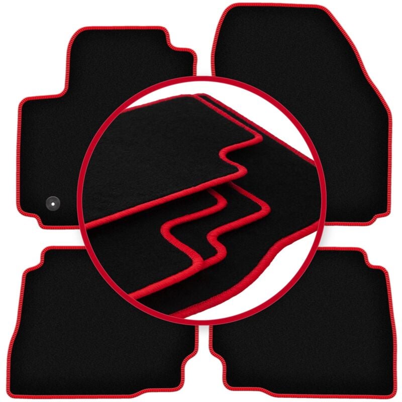 foto del prodotto tappetini auto carlux red per ford mondeo mk4 liftback, berlina, station wagon 2007 2012 