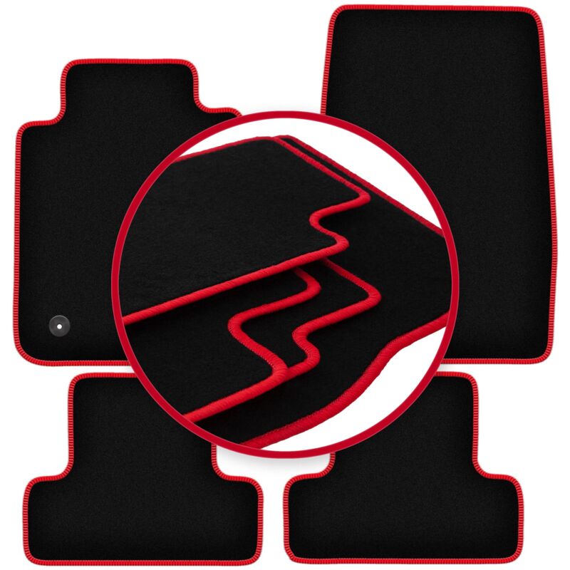 foto del prodotto tappetini auto carlux red per ford mustang mk6 coup 2014 