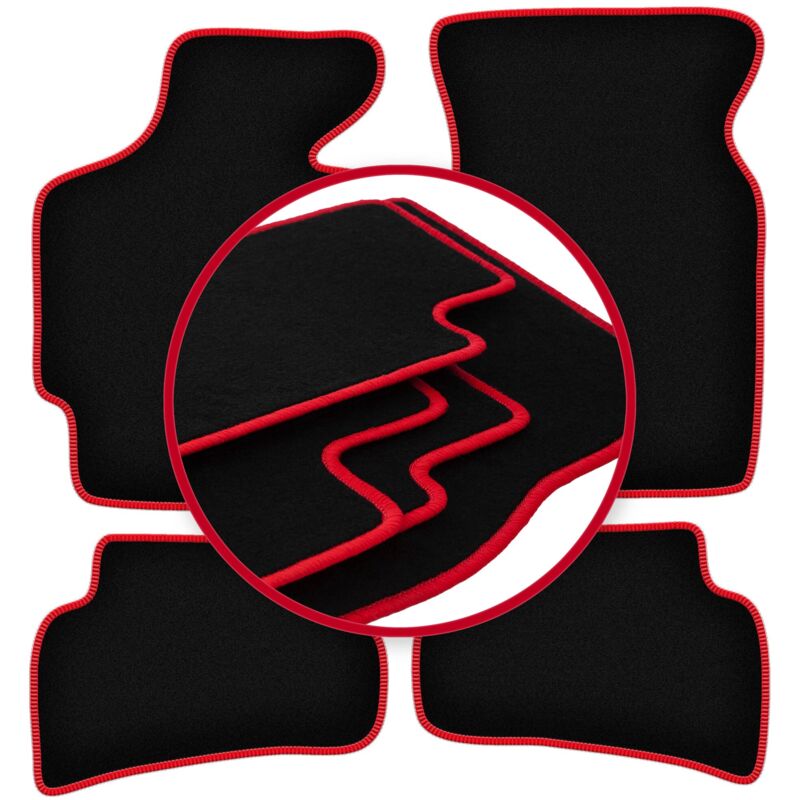 foto del prodotto tappetini auto carlux red per ford probe mk1 coup 1988 1992 