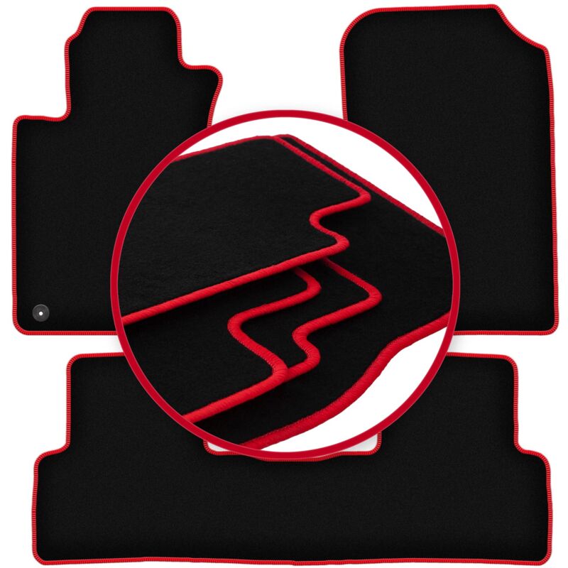 foto del prodotto tappetini auto carlux red per honda cr v iii suv 2006 2012 