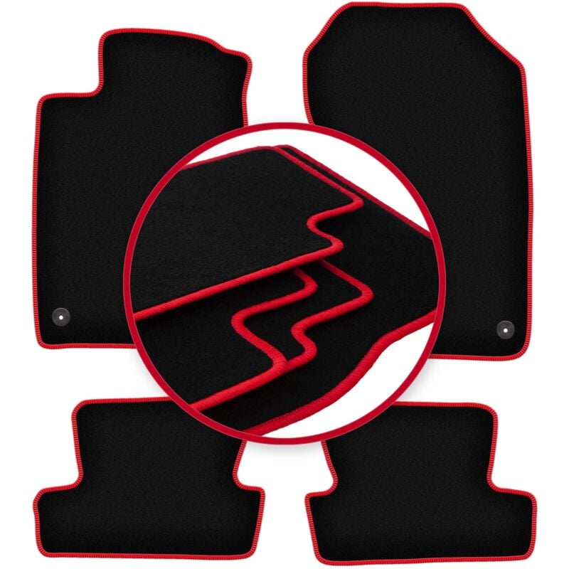 foto del prodotto tappetini auto carlux red per honda cr z coup 2010 2016 